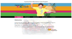 Desktop Screenshot of cypresskidsclub.com
